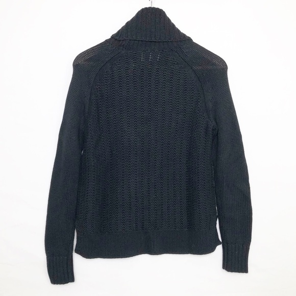 Revolve Leo & Sage Silver & black metallic coated Cowl neck sweater - Picture 2 of 11